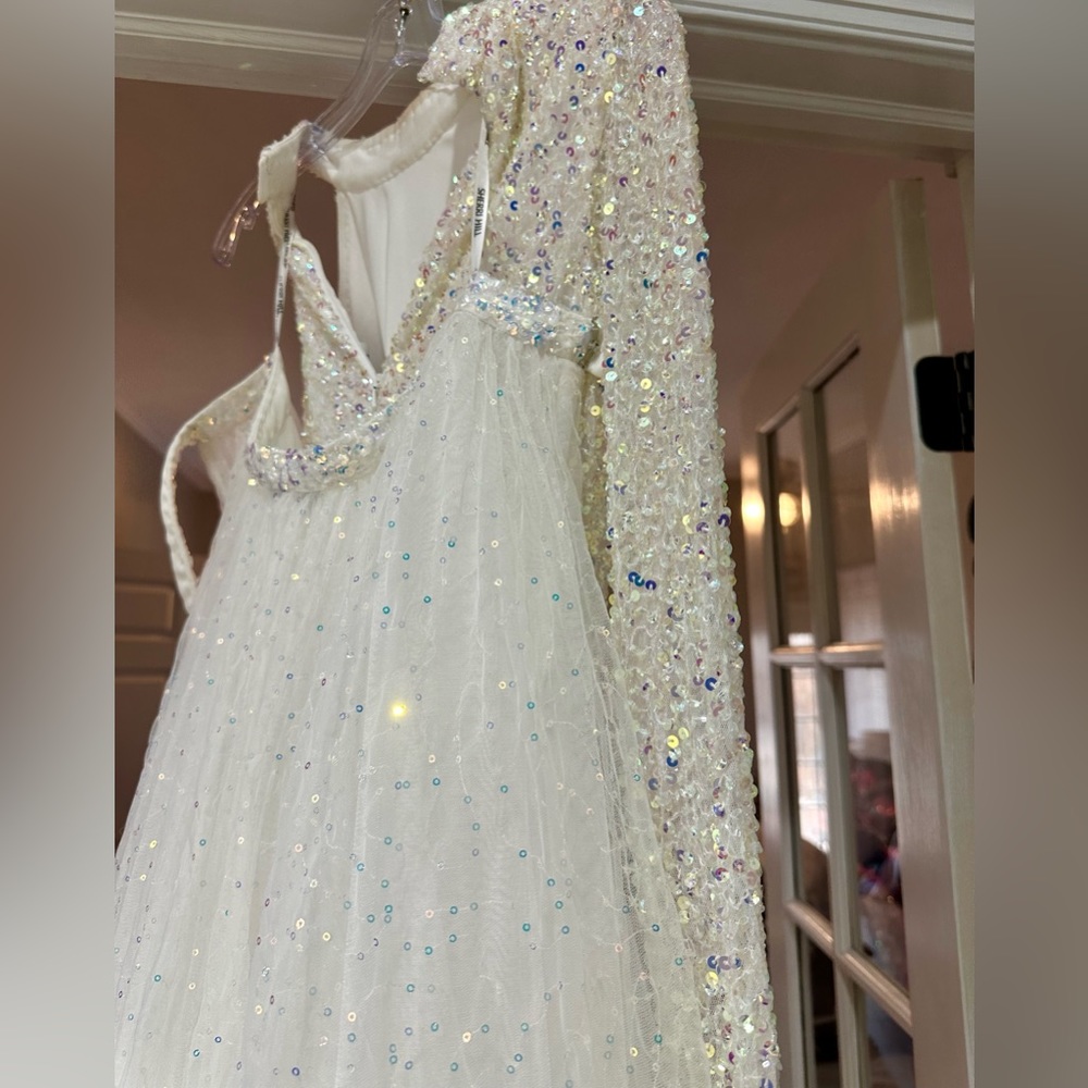 Sherri Hill white formal
